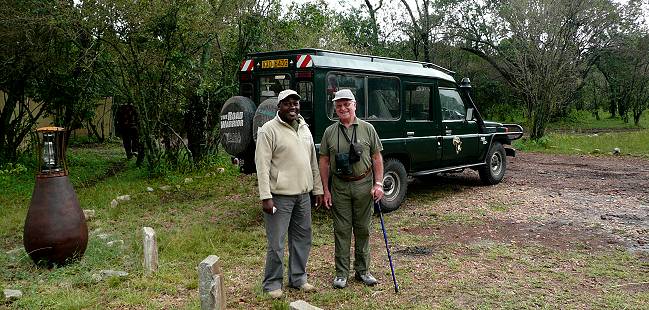 Charles und Tony Pluss im Mara Bush Camp