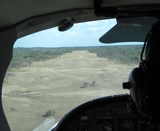 Flug in den Selous