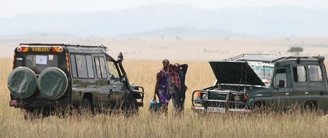 Land Cruiser in der Masai Mara
