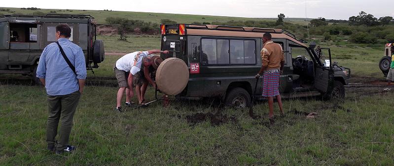 Festgefahren, Masai Mara