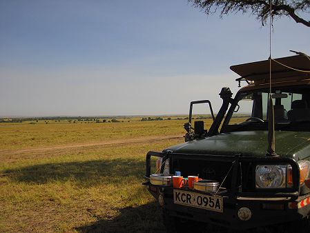 Buschfrühstück in der Masai Mara