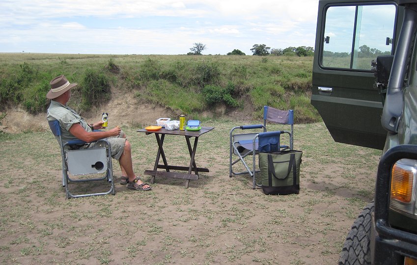 Bushfrühstück am Ol Are Orok, Masai Mara