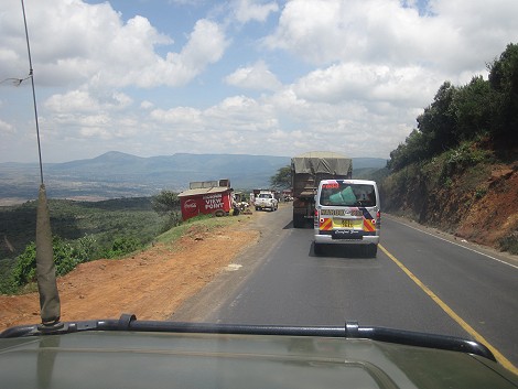 B 3, Rift Valley Richtung Mai Mahiu