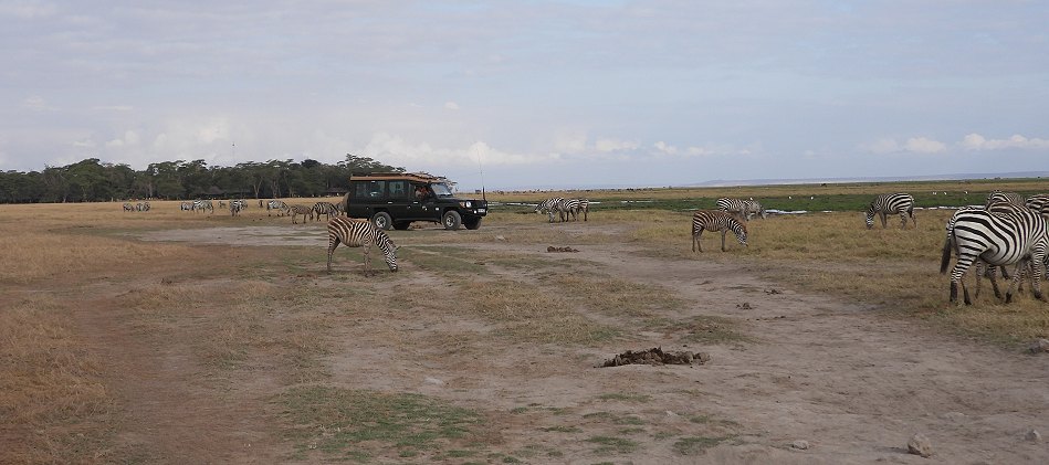Petra und Jörg Reinecke im Amboseli National Park