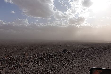 Sandsturm im Aboseli National Park