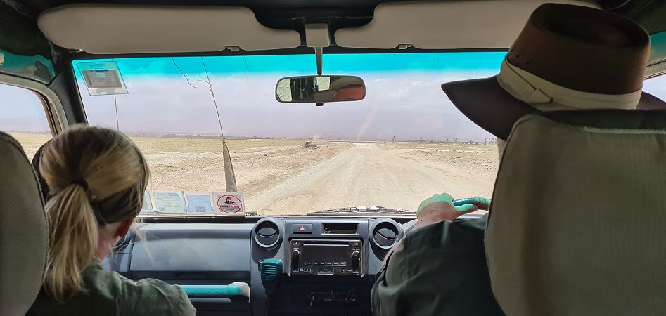 Petra und Jörg Reinecke im Amboseli National Park