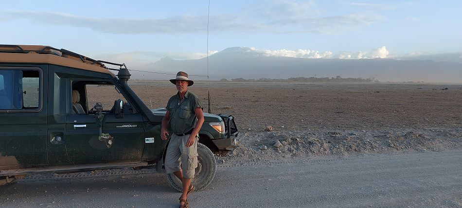 Jörg Reinecke auf safari im Amboseli