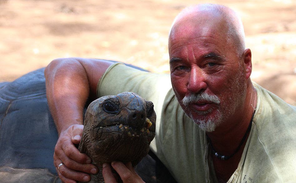 Aldabra Riesenschildkröte im Boko Boko