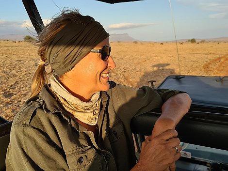 auf Pirschfahrt im Lumo Conservancy
