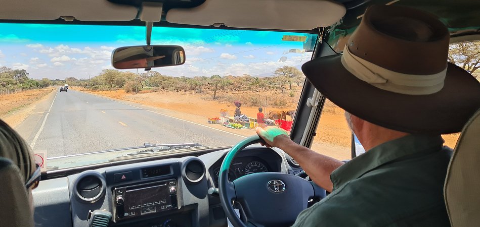 auf dem Weg zum Amboseli Bush Camp