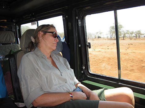 Sandpiste in Richtung Amboseli