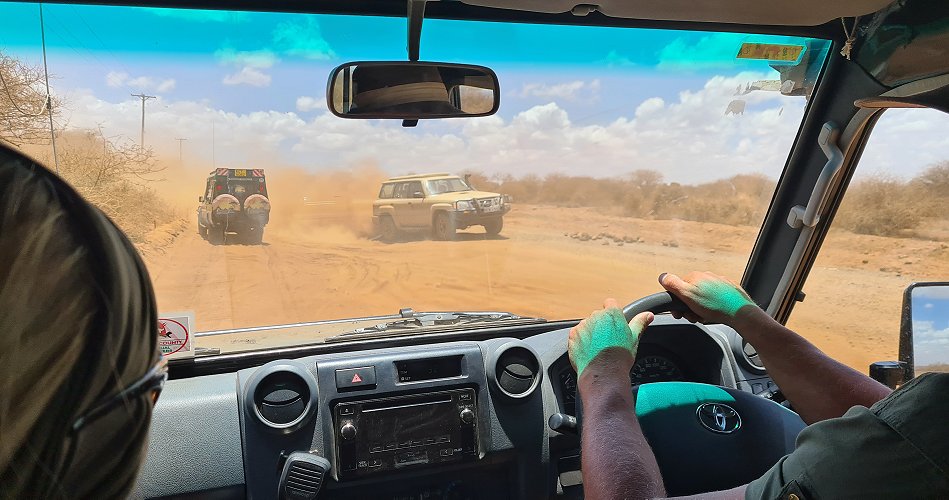 Sandpiste in Richtung Amboseli