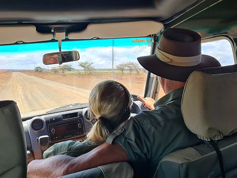 auf dem Weg zum Tsavo West National Park