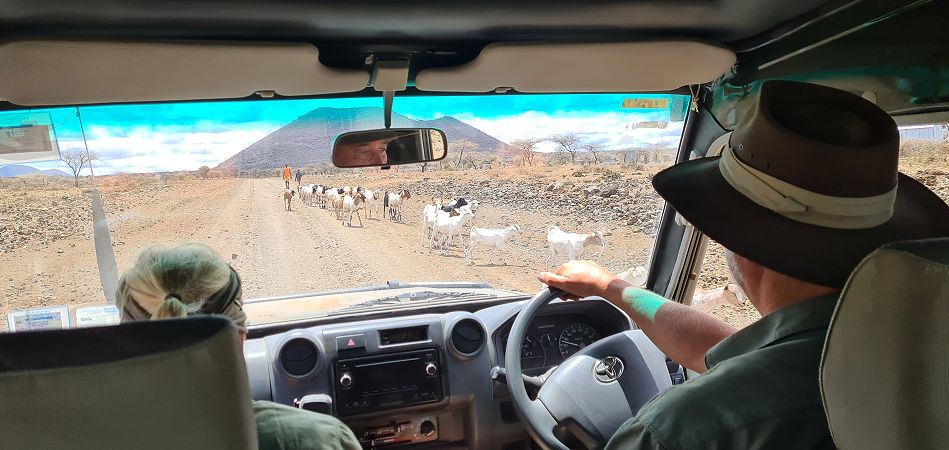 auf dem Weg zum Tsavo West National Park