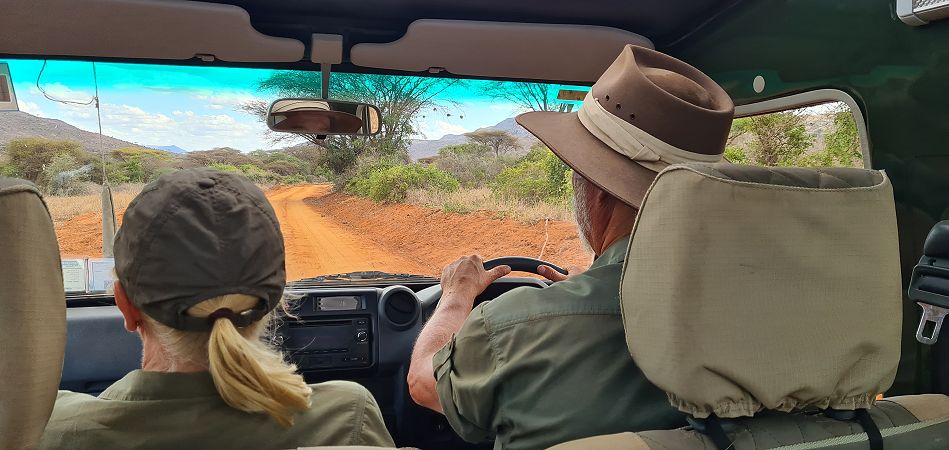 mit Petra und Jörg Reinecke auf Safari in Kenya