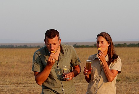 A very special Bush Sundowner in Mara