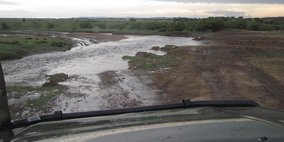 Starkregen in der Masai Mara