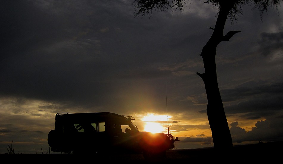 Sundowner in der Masai Mara