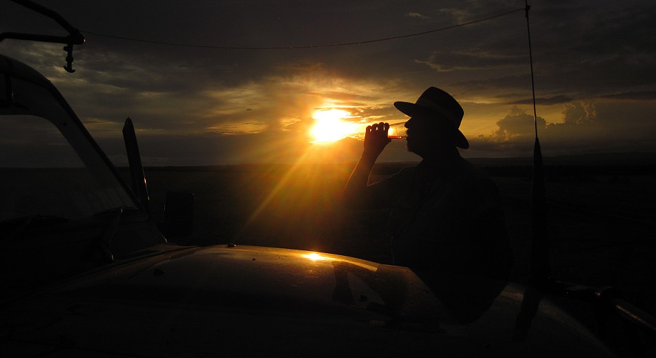 Sundowner in der Masai Mara