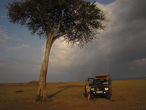Sundowner in der Masai Mara
