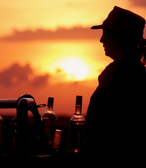 Sundowner in der Masai Mara