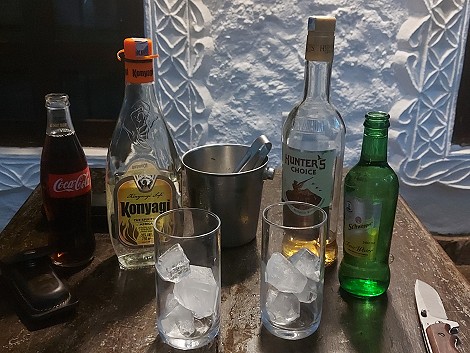 Sundowner im Boko Boko
