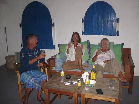 relaxte Stunden bei guten Freunden