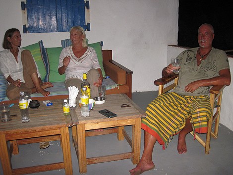 relaxte Stunden bei guten Freunden
