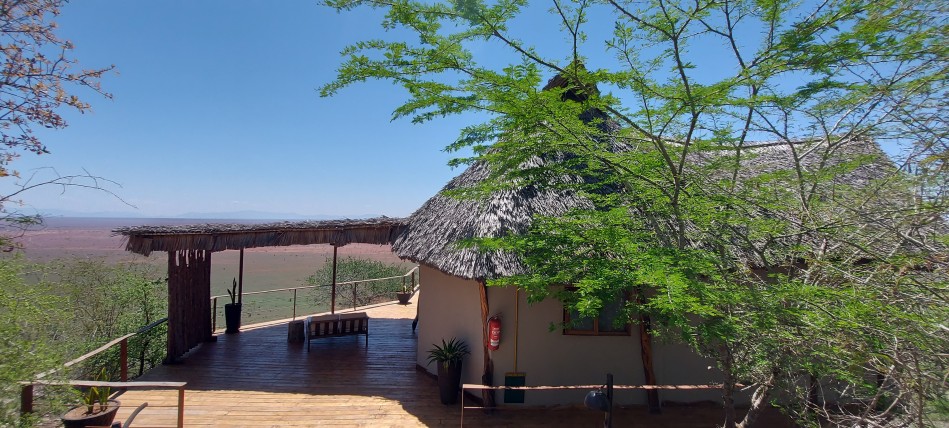 oben in der Soroi Lions Bluff Lodge