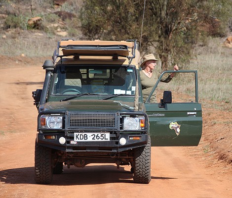 auf Pirschfahrt im Lumo Conservancy