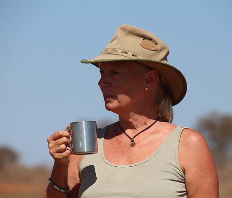 Bushbreakfast am Lion Rock im Lumo Conservancy