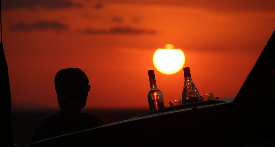 Sundowner im Lumo Conservancy