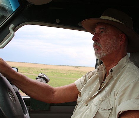 Jörg Reinecke auf Pirschfahrt in der Masai Mara