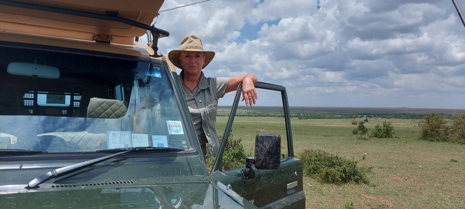 Petra Reinecke auf Safari in der Masai Mara