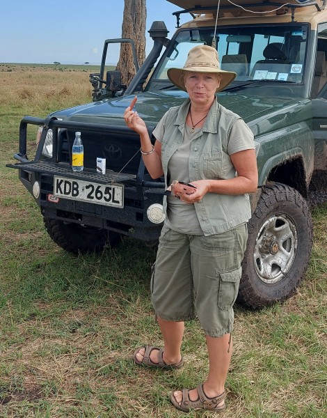 Jörg und Petra Reinecke beim Buschfrüstück in der Masai Mara