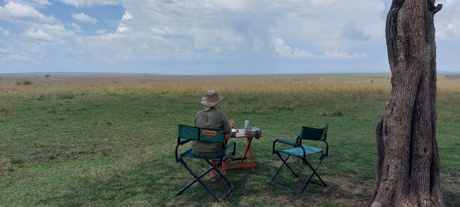 Buschfrühstück in der Masai Mara