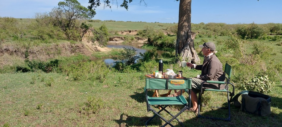 Bushbreakfast in der Masai Mara