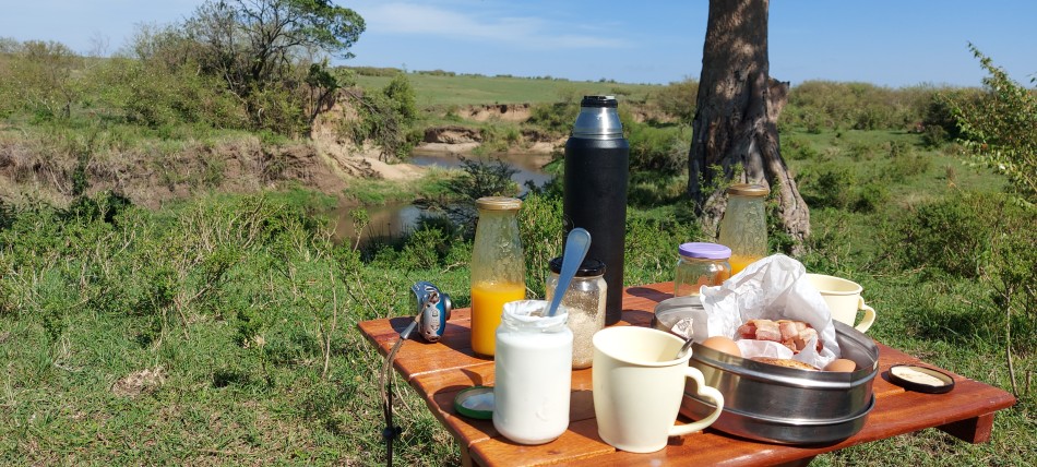 Bushbreakfast in der Masai Mara