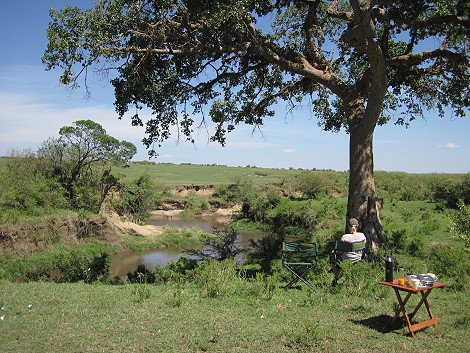 Bushbreakfast in der Masai Mara