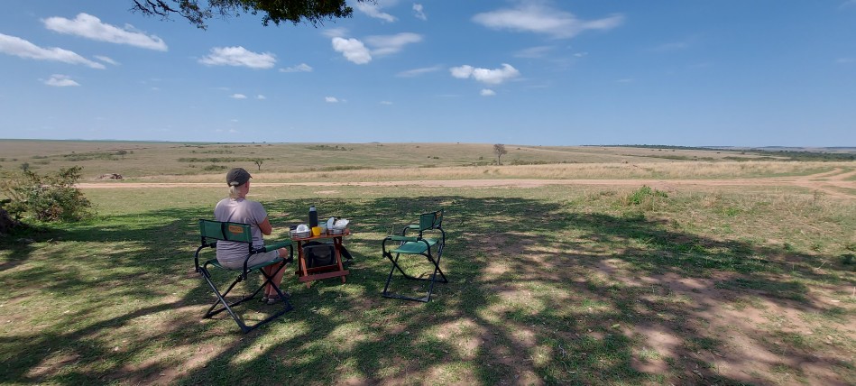 Buschfrühstück in der Masai Mara