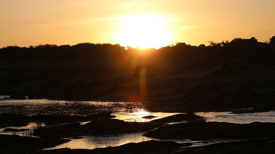 Sonnenaufgang über dem Rekero Crossing
