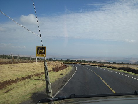 auf dem Weg in zum Samburu Reservat
