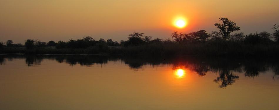 Sonnenuntergang am Kavango