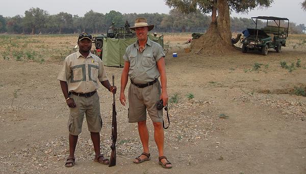 on safari with Henry Bandure