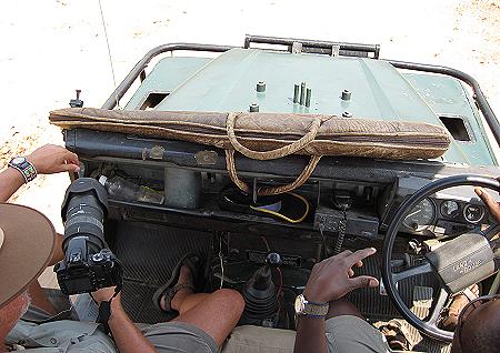 on safari with Henry Bandure