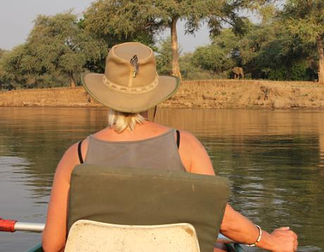 mit dem Kanu auf dem Sambesi, mana pools canoe trail