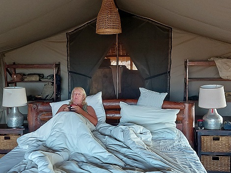 Der Kilimanjaro direkt vom Bett aus