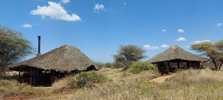Amboseli Bush Camp, Küche und Lounge