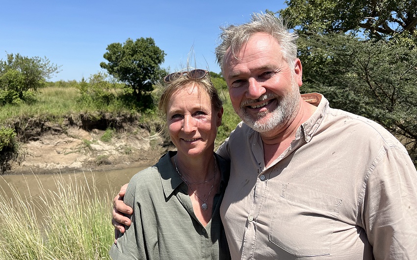 Silke und Falk Witte auf Safari in der Masai Mara