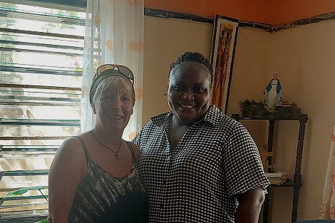 zum Lunch bei Freunden